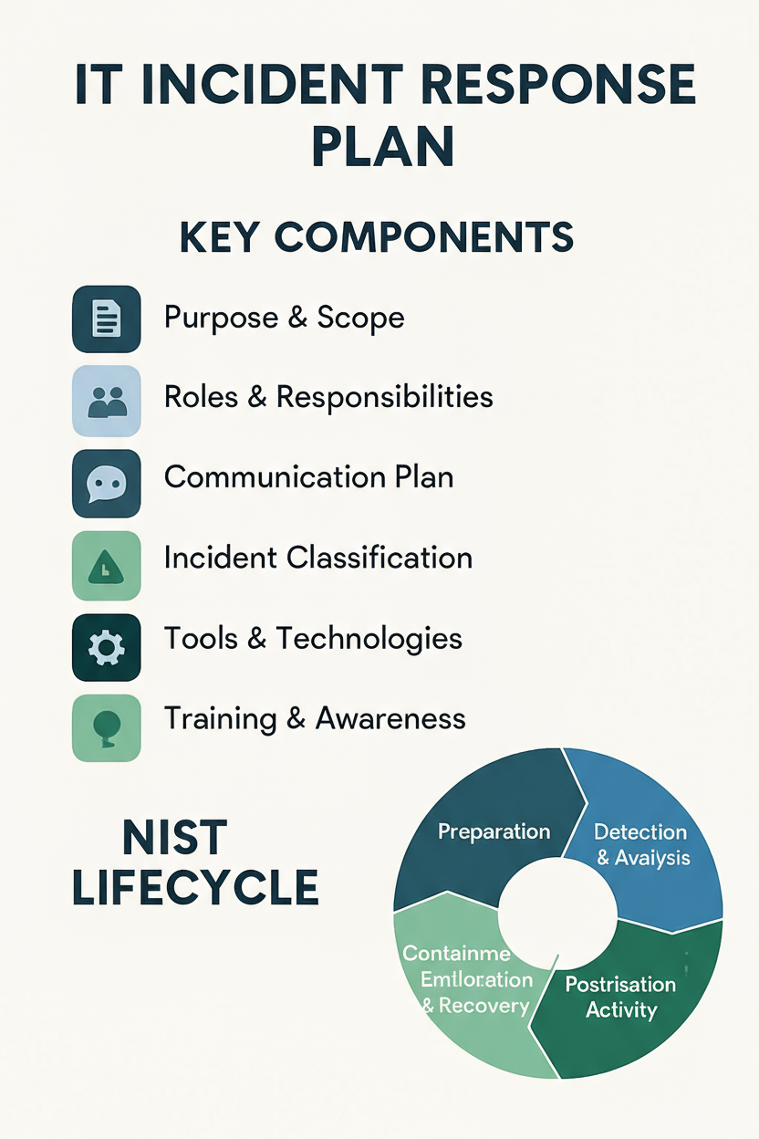 IT Incident Response Plan (IRP) Learn how to build a robust IT Incident Response Plan (IRP) with our comprehensive guide. Discover key components, NIST framework, best practices, and essential considerations for cyber resilience.