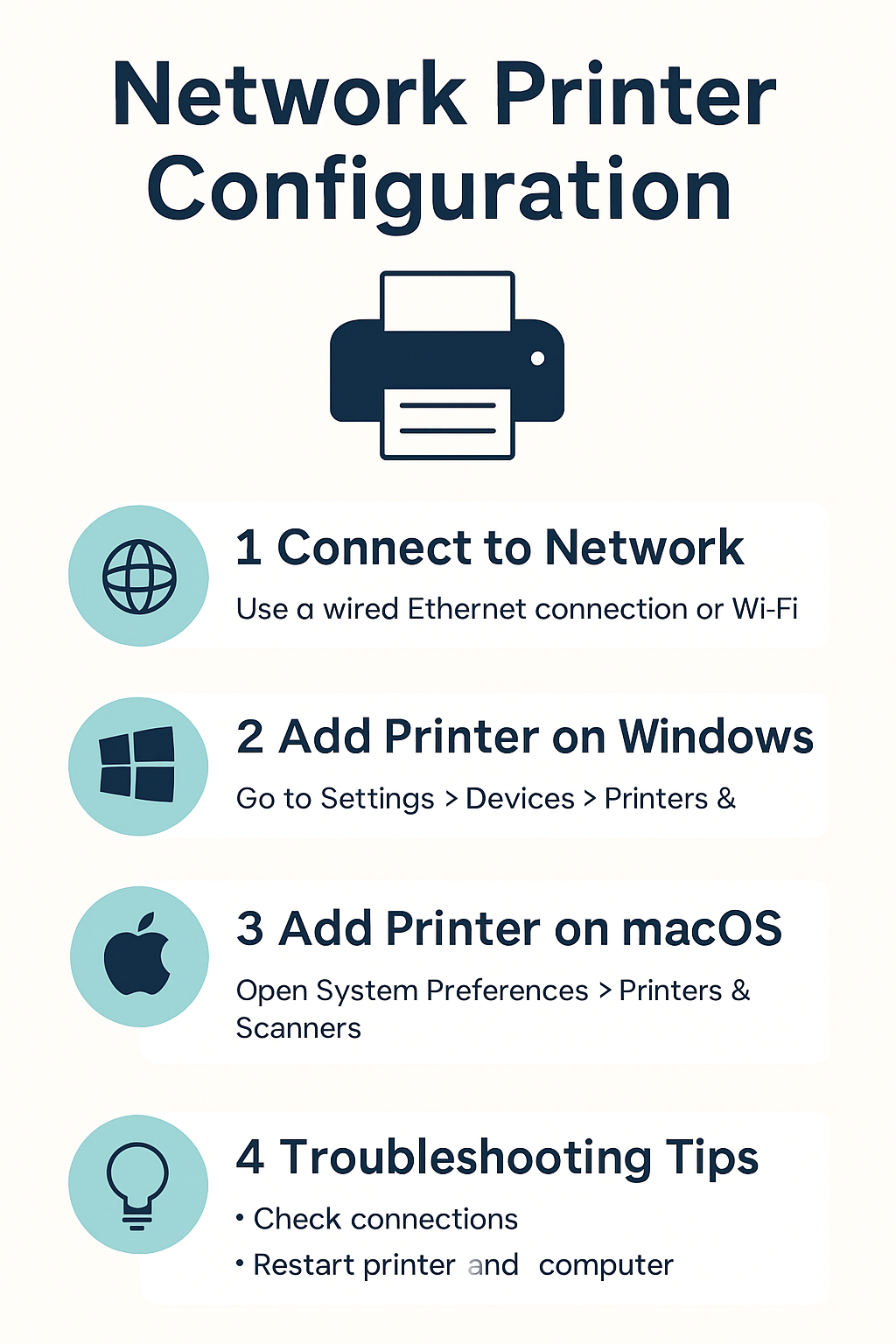 Printer setup 