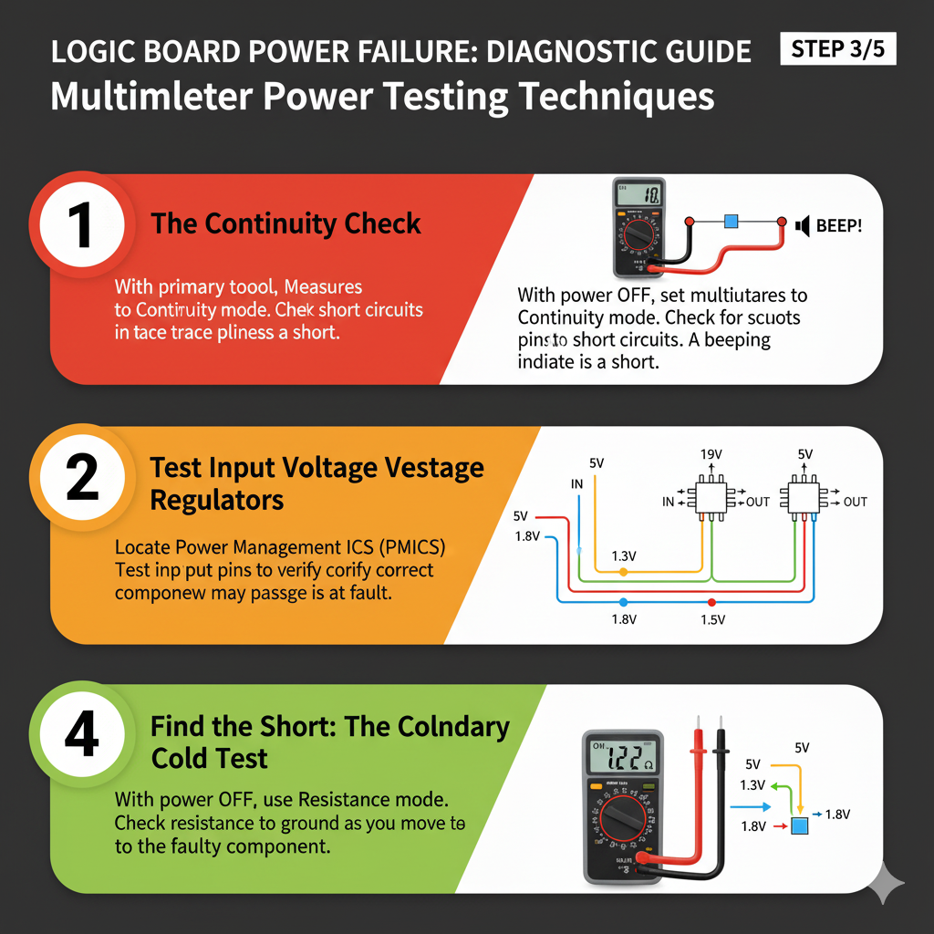 Is your device refusing to power on? A logic board power failure can be a frustrating and complex issue, but with the right knowledge and tools, you can diagnose and potentially resolve it. This in-depth guide covers common symptoms, essential diagnostic tools like multimeters, step-by-step troubleshooting techniques including visual inspection, power supply testing, identifying failing components like capacitors and voltage regulators, and tips for preventing future issues. Learn how to bring your beloved electronics back to life by understanding the intricate world of logic board power diagnostics.