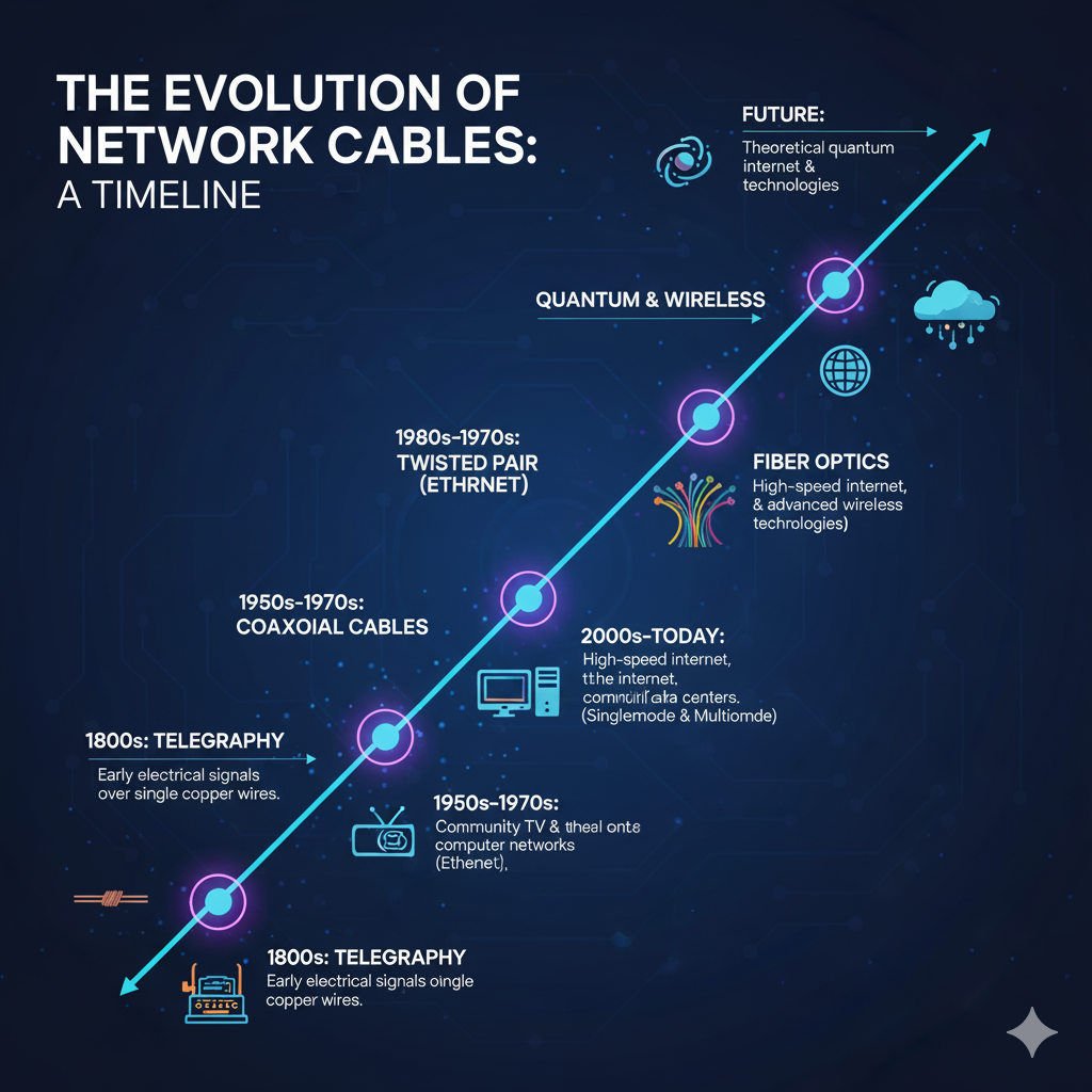 Comparison Network Cables & Fiber Optics and future.
Ever wondered about the intricate web of cables that power our digital lives? Join me on a fascinating journey as we unravel the mysteries of network cables, from the humble twisted pair to the revolutionary fiber optic. We'll explore their distinct characteristics, compare their performance, and peer into the exciting future of connectivity, including groundbreaking advancements and potential breakthroughs. This comprehensive guide will equip you with the knowledge to understand the backbone of the internet and appreciate the continuous innovation driving our hyper-connected world. Get ready to explore the past, present, and future of data transmission, understanding how these vital components shape our daily interactions and pave the way for unprecedented technological leaps.