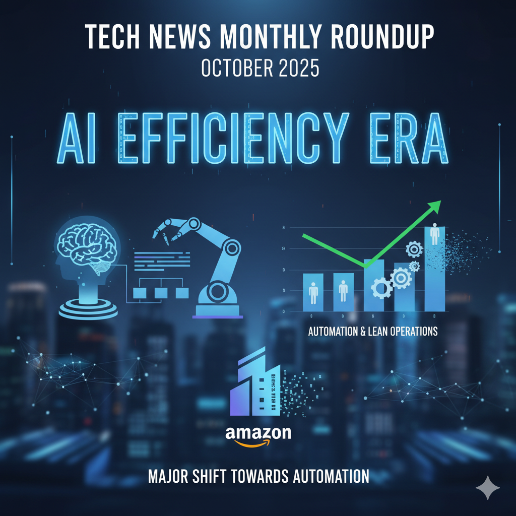 October 2025 Tech Roundup: The AI Efficiency Era, Chrome Zero-Day, and the $9 Billion Chip Merger
