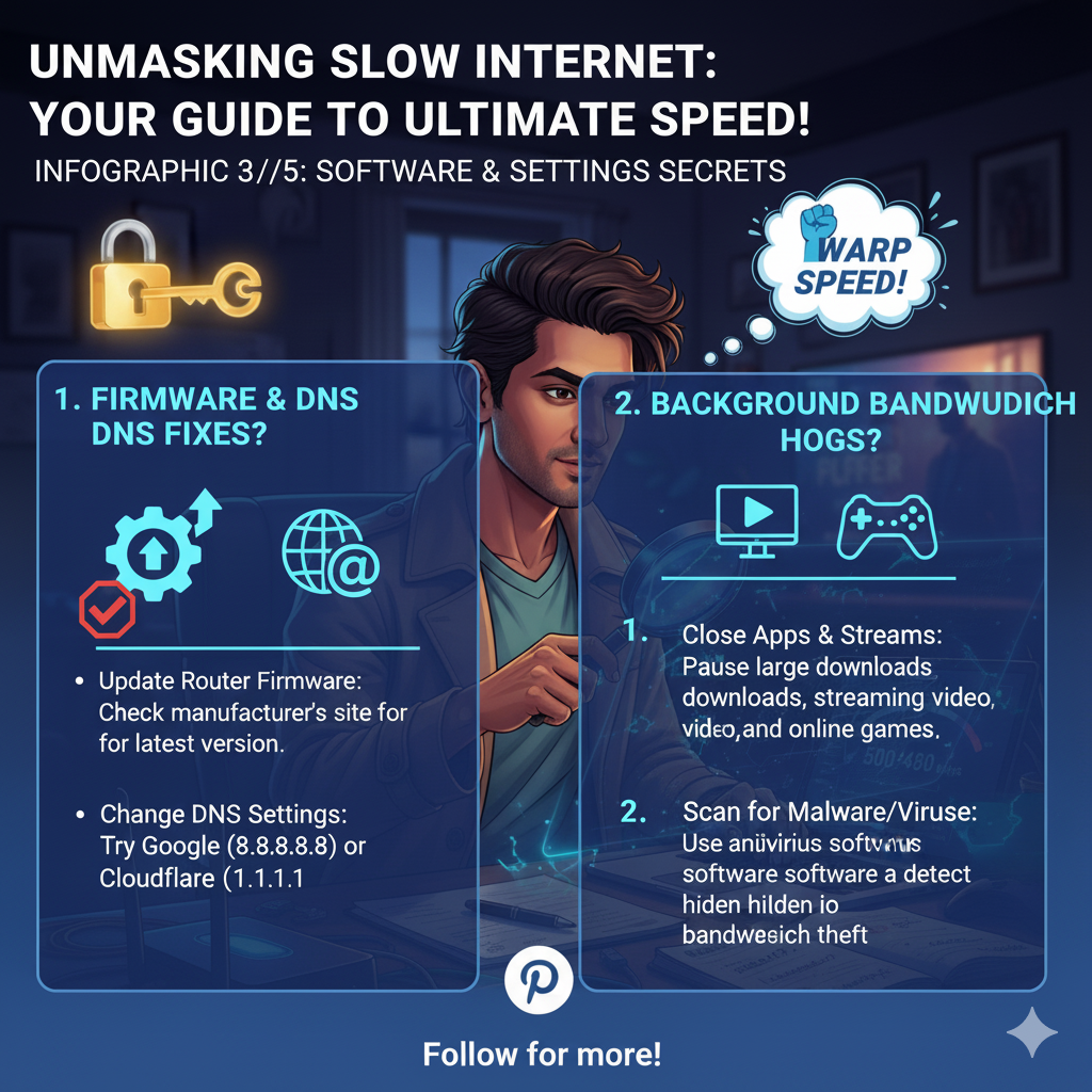 slow internet troubleshooting steps