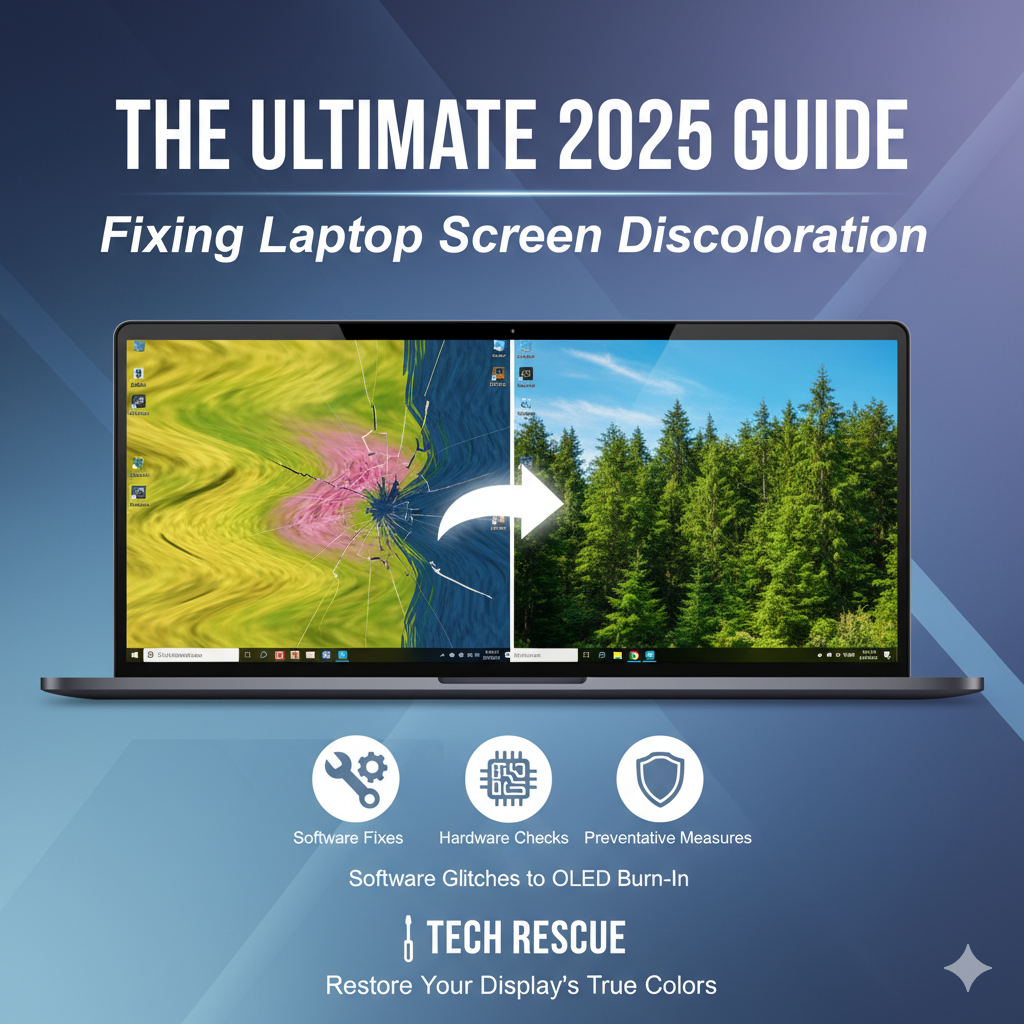 The Ultimate 2025 Guide to Fixing Laptop Screen Discoloration: From Software Glitches to OLED Burn-In