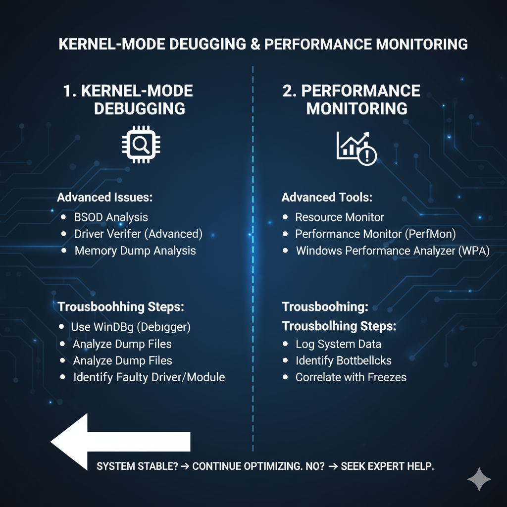 Intermittent system freezes
