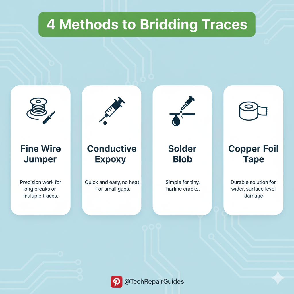 Master the art of micro-soldering and save your dead motherboard with this ultimate guide to trace repair. We dive deep into the creative, yet precise, techniques professional technicians use to fix broken PCB traces and open circuits, turning what seems like a junk board into a fully functional component. Learn the step-by-step process for diagnosing a broken trace, from visual inspection to multimeter testing, and discover four different methods for bridging the gap, including the use of fine wire and conductive silver epoxy. This comprehensive tutorial is packed with visual aids, long-form video examples, and expert tips to help you confidently perform intricate micro-repairs in your own workshop, giving new life to old or damaged hardware