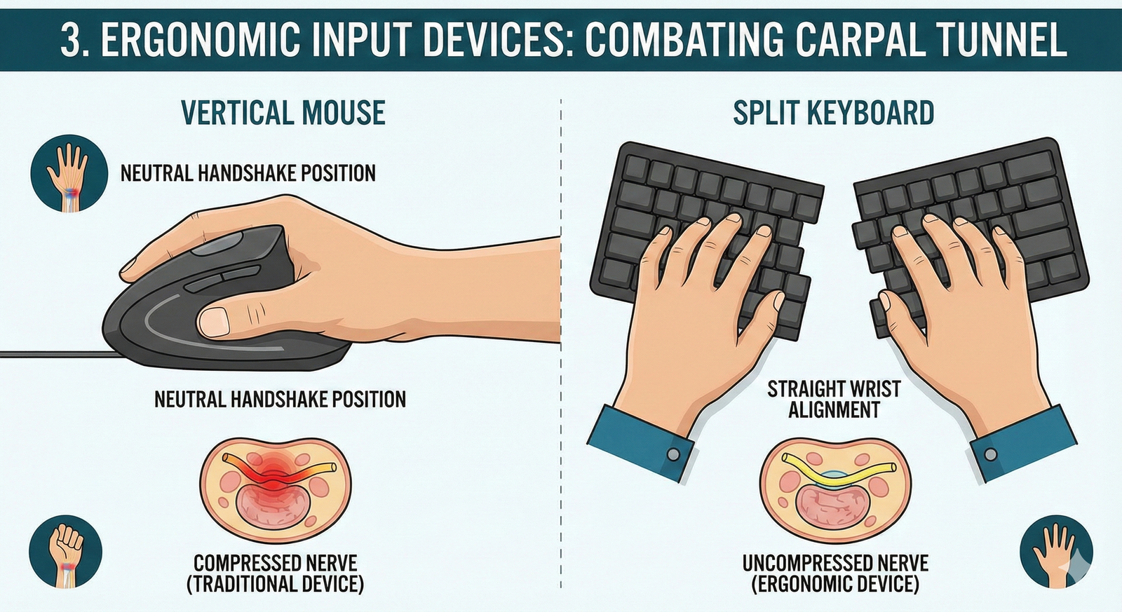 developer desk setup ergonomics