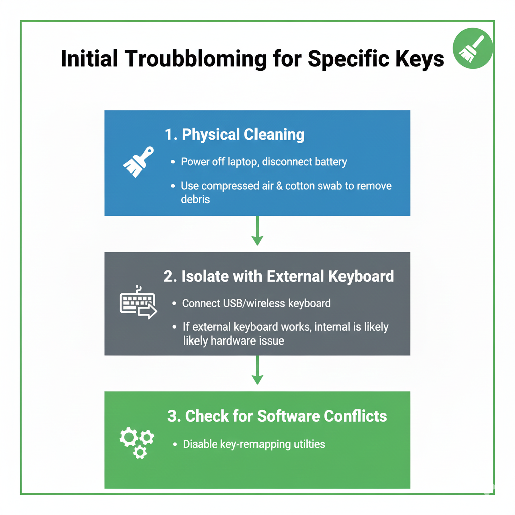 Only a few keys on your laptop keyboard are working? This in-depth guide provides a systematic fix, from physical cleaning and debris removal to advanced driver diagnostics and checking for keyboard matrix failure. Learn how to isolate the problem using an external keyboard and troubleshoot software conflicts like key remapping utilities. laptop keyboard specific keys not working 😭😍😭laptop keyboard specific keys not working
