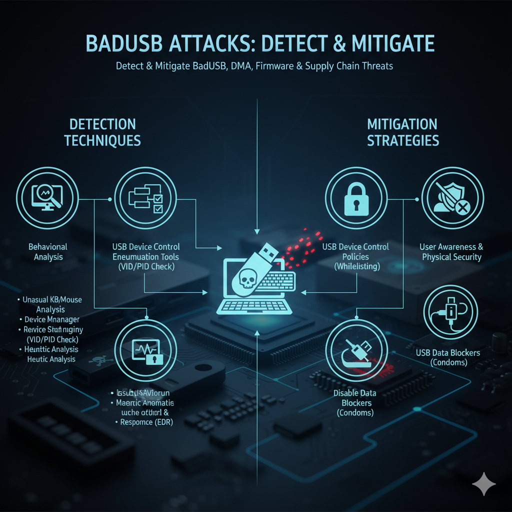 Master advanced peripheral security troubleshooting with this comprehensive guide. Learn to detect and mitigate BadUSB attacks, DMA vulnerabilities, firmware compromises, and supply chain threats in modern computing environments.