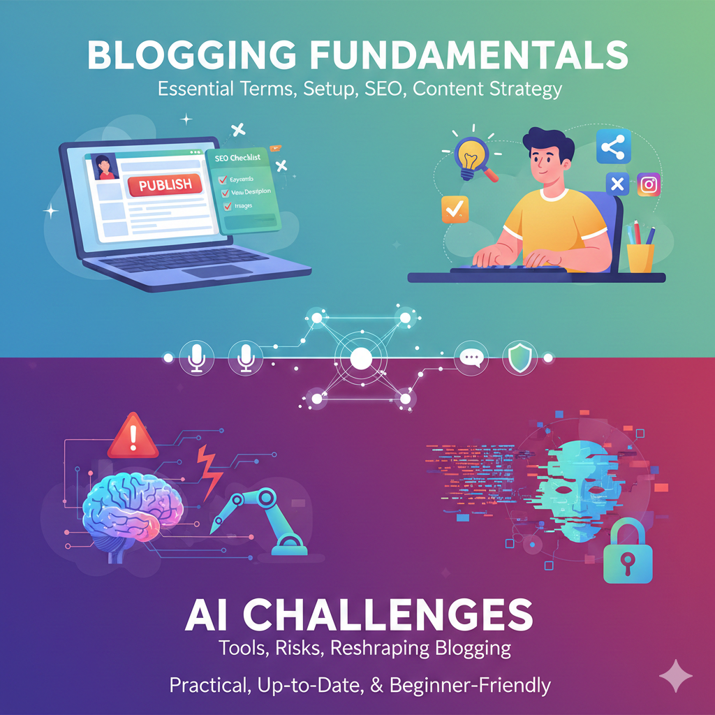 Blogging Fundamentals: Beginner-Friendly Terminology + Modern AI Challenges