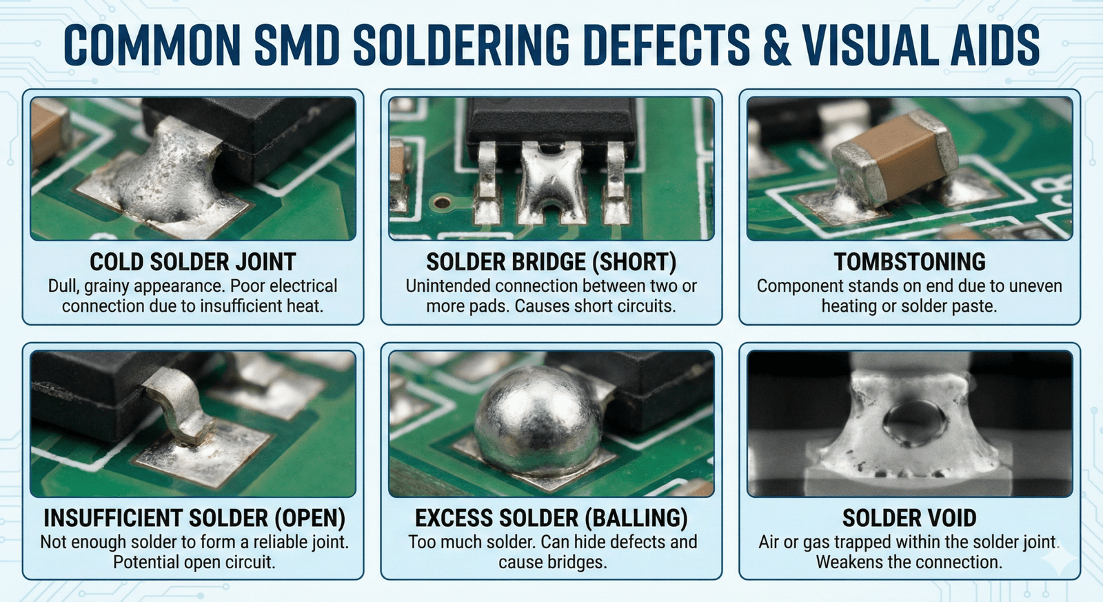 SMD Soldering Troubleshooting