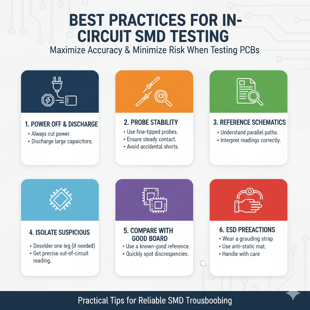 Testing SMD Components with a Multimeter