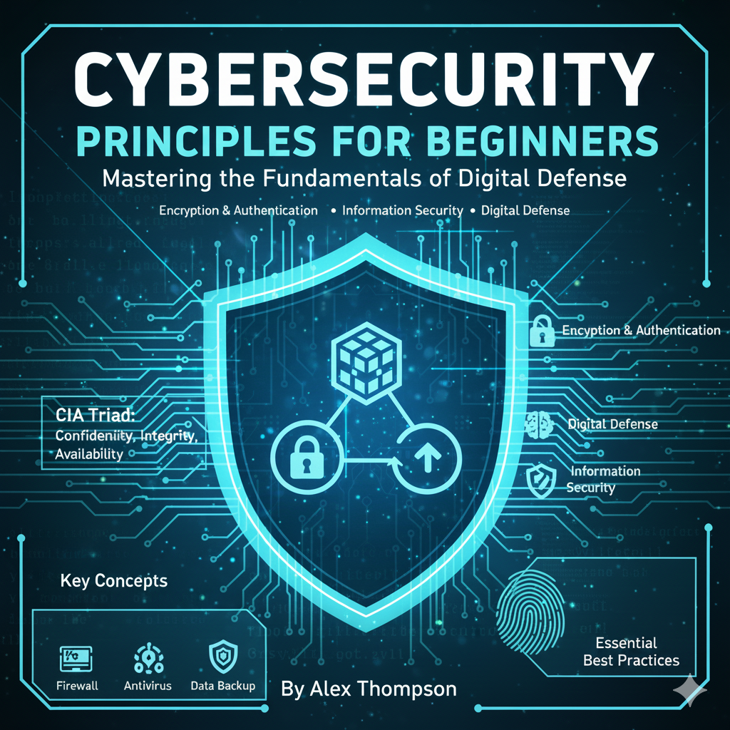 Title: Cybersecurity Principles for Beginners: Mastering the Fundamentals of Digital Defense
Meta Description: A beginner's guide to the core principles of cybersecurity, focusing on the CIA Triad (Confidentiality, Integrity, Availability) and essential best practices for protecting personal and professional digital assets.
Tags: Encryption & Authentication, Cybersecurity, Principles, CIA Triad, Beginners, Best Practices, Digital Defense, Information Security, Fundamentals