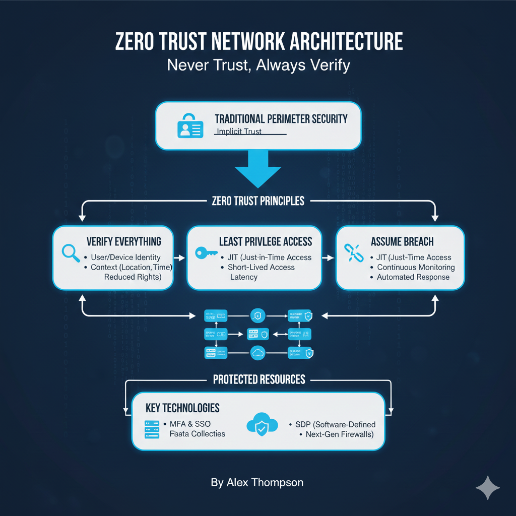 Zero Trust Network Architecture: The Principles of ‘Never Trust, Always Verify’