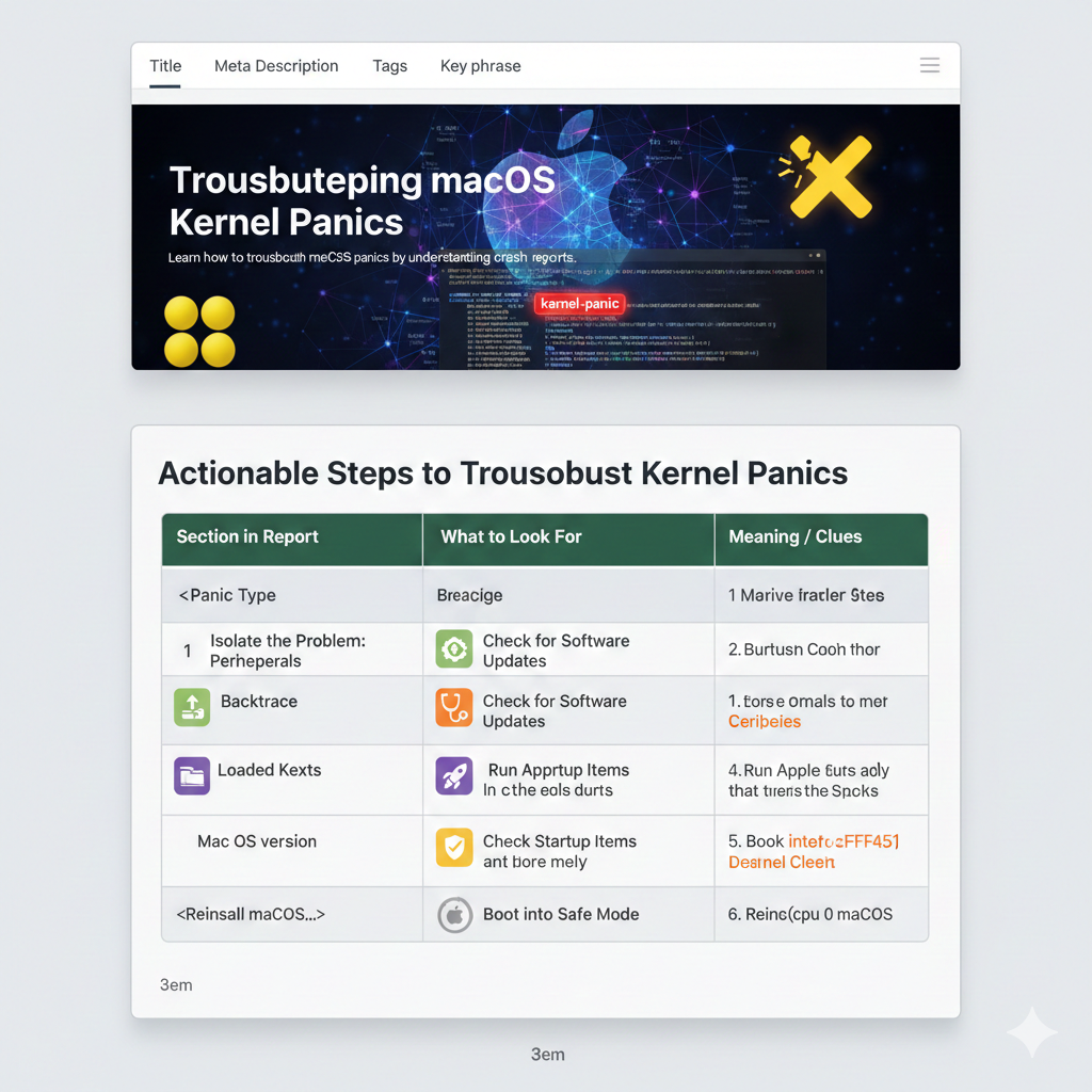 macOS Kernel Panic Troubleshooting