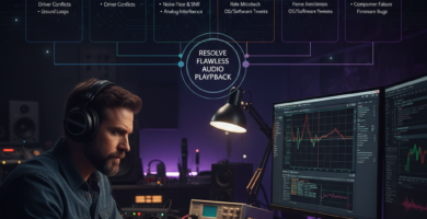Advanced guide for diagnosing high-resolution audio peripherals including DACs, ADCs, audio interfaces, jitter, DPC latency, USB issues, and system optimization. The Audiophile's Agony