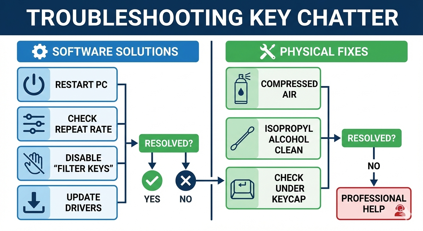 fix laptop keyboard typing multiple letters
