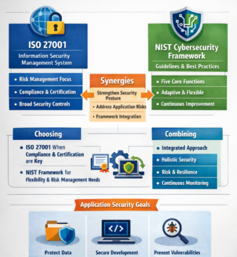 Delve into ISO 27001 and the NIST Cybersecurity Framework for application security. Understand their differences, synergies, and how to choose or combine them for robust information security management. Application Security