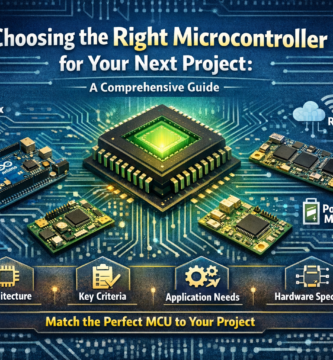 Choosing the Right Microcontroller Title: Choosing the Right Microcontroller for Your Next Project: A Comprehensive Guide Meta Description: Navigate the complex world of microcontrollers (MCUs) with this comprehensive guide. Learn about key architectures, critical selection criteria, and how to match the perfect MCU to your project's technical needs and constraints. Tags: Microcontroller, MCU, Embedded Systems, ARM Cortex, Arduino, PIC, AVR, Project Selection, IoT, Real-Time Systems, Hardware Selection, Technical Specifications, Power Consumption, Memory
