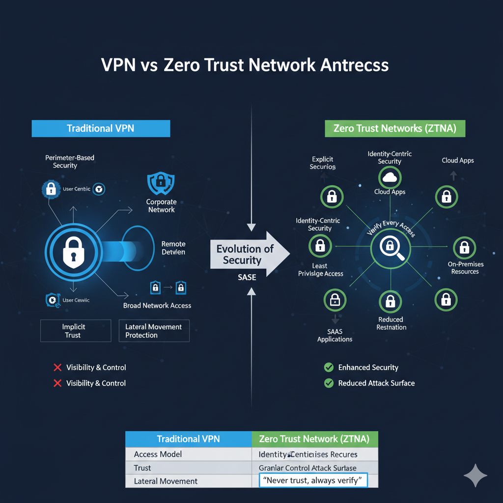 VPN vs. Zero Trust Network Access: Navigating Modern Security Frameworks