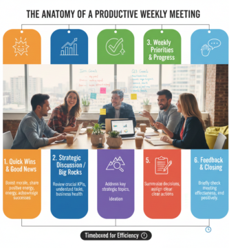 Startup team weekly meeting agenda