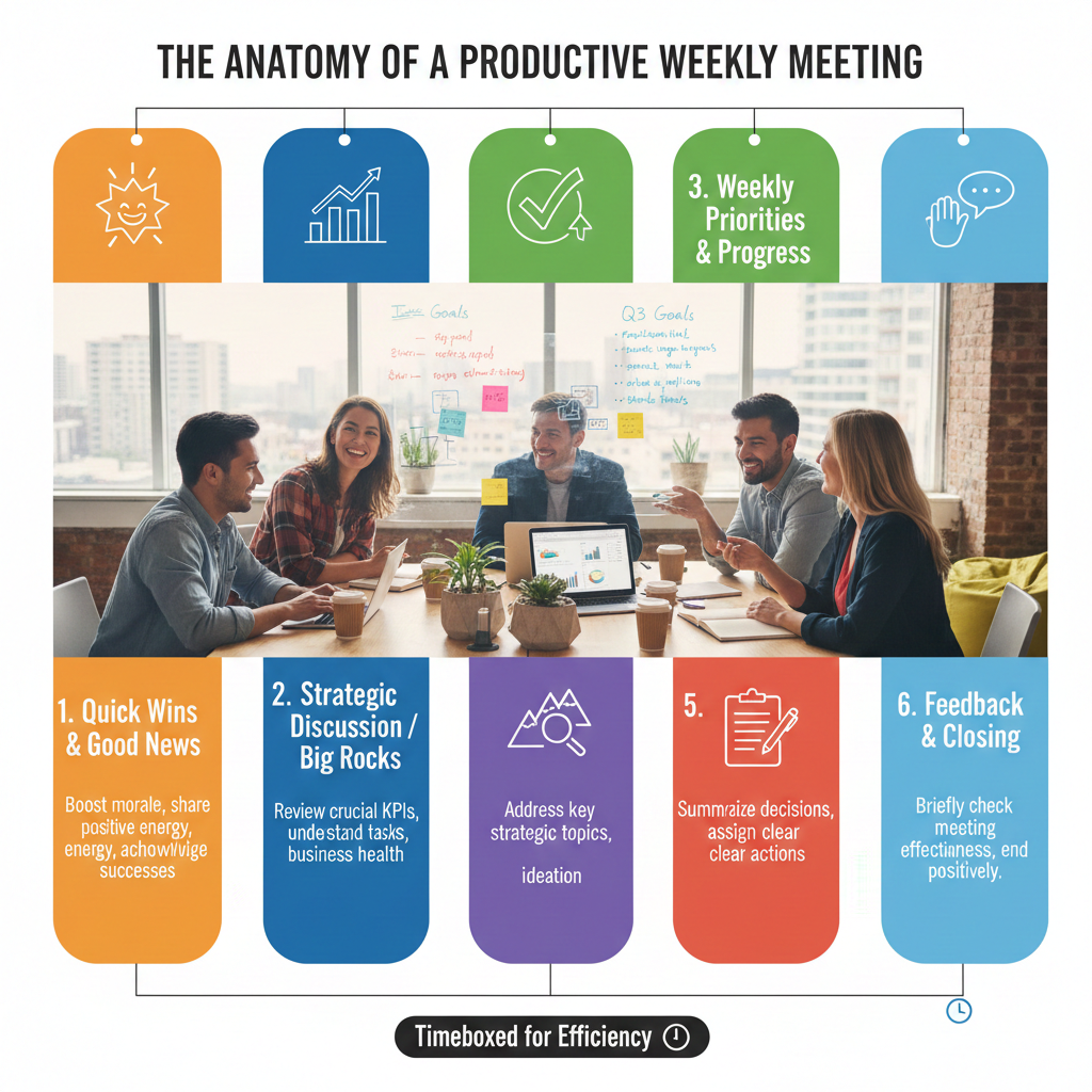 Startup team weekly meeting agenda