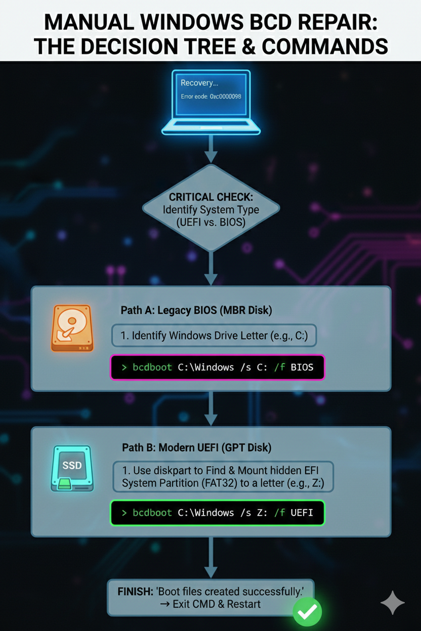 The Ultimate Guide to Manually Repairing the Windows Boot Configuration Data (BCD) Store