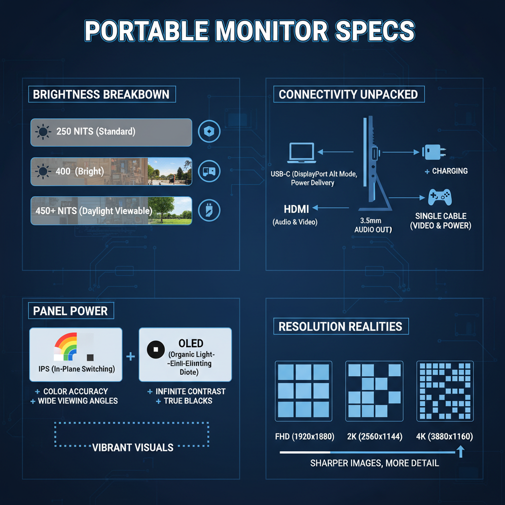  Best portable monitor for laptops with dim screens