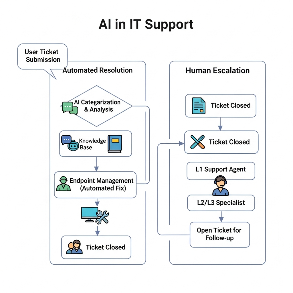 How easy the job of IT Support with Ai 