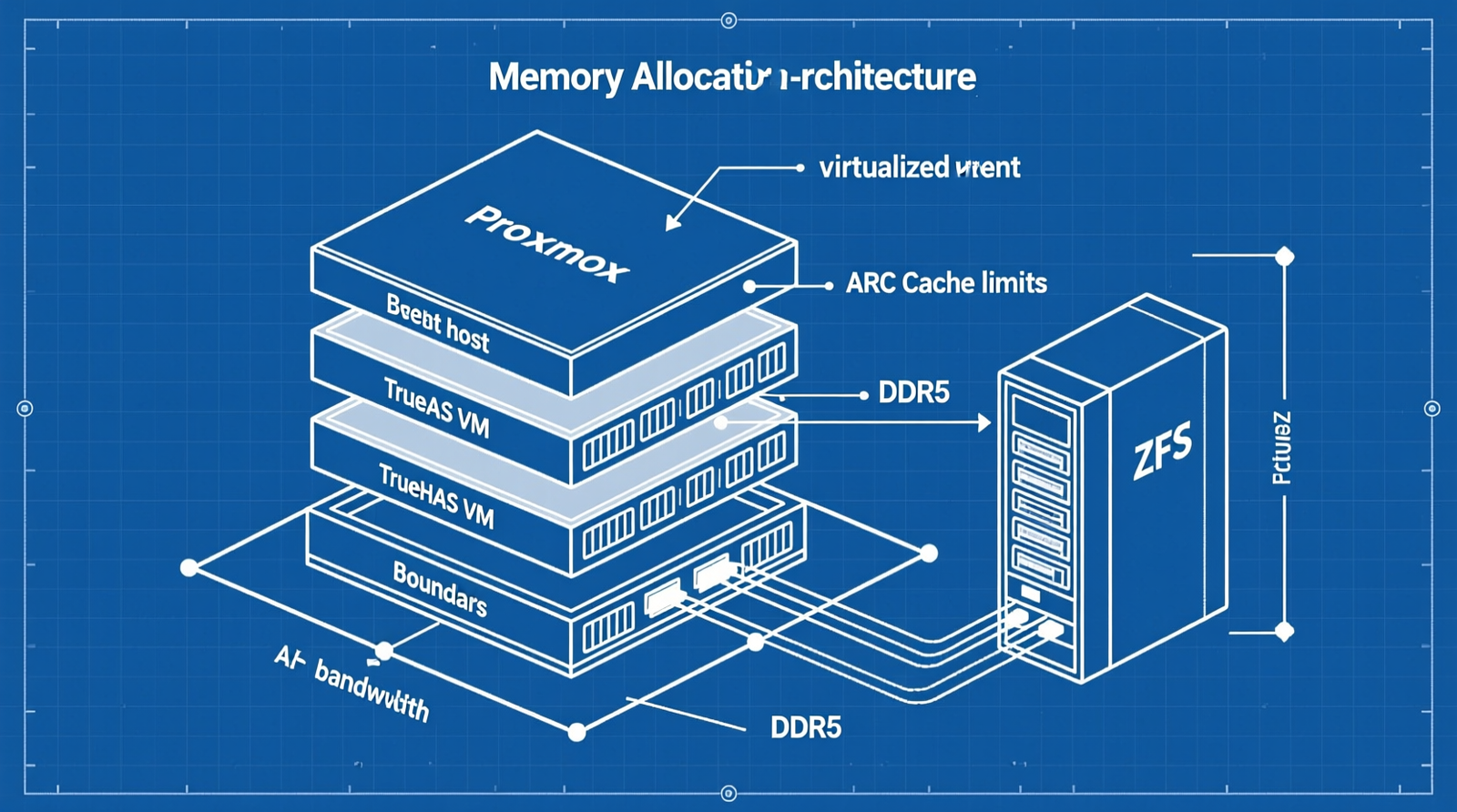 allocating DDR5 RAM for TrueNAS ZFS ARC cache on Proxmox