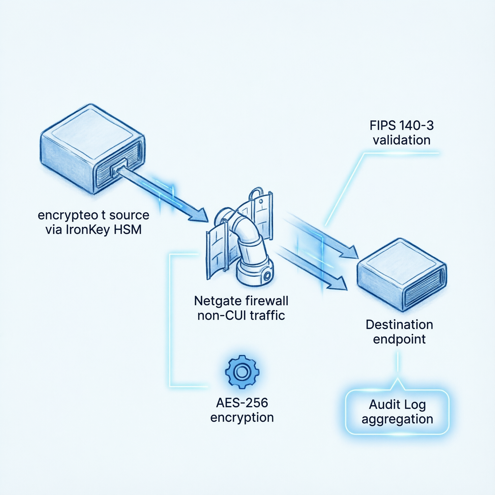 pfSense endpoint encryption model for CUI security baseline