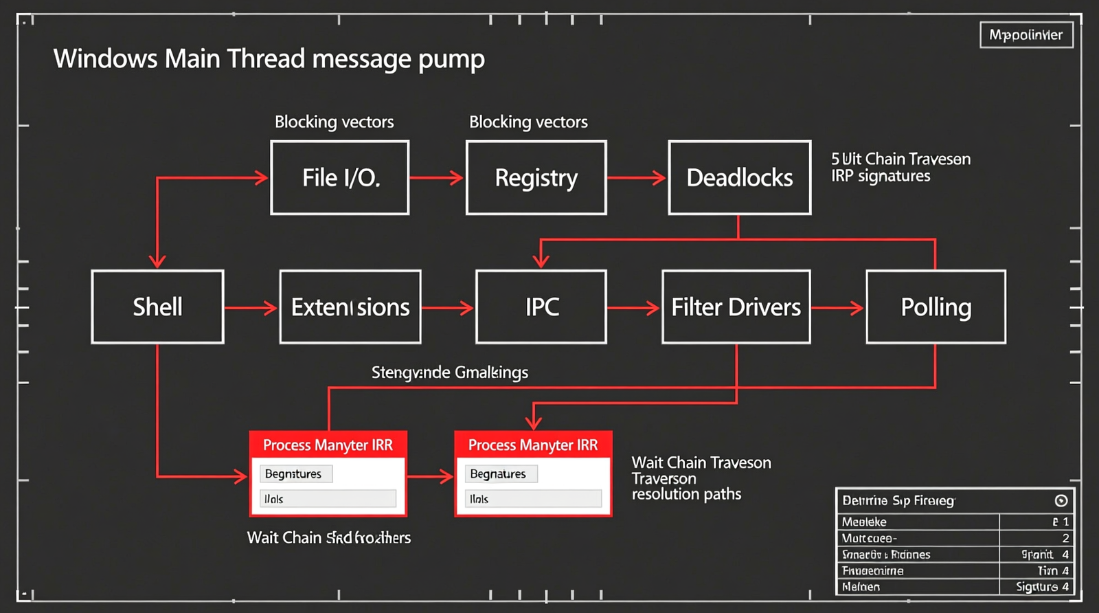 how to trace frozen application main thread using Sysinternals Process Monitor