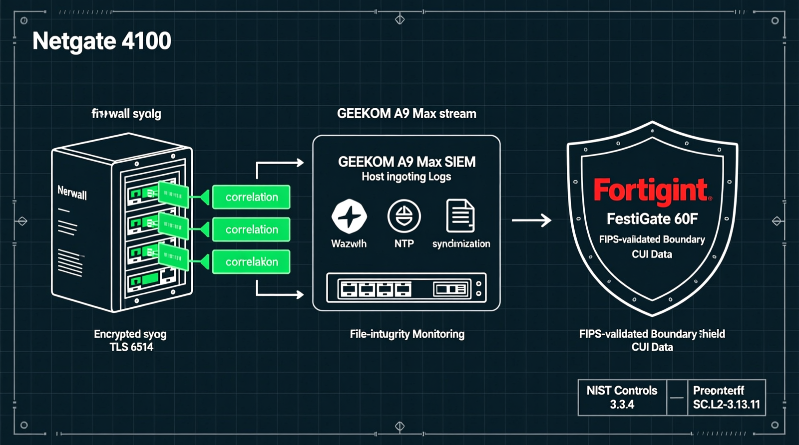 how to configure pfSense logging for DFARS 252.204-7012 compliance