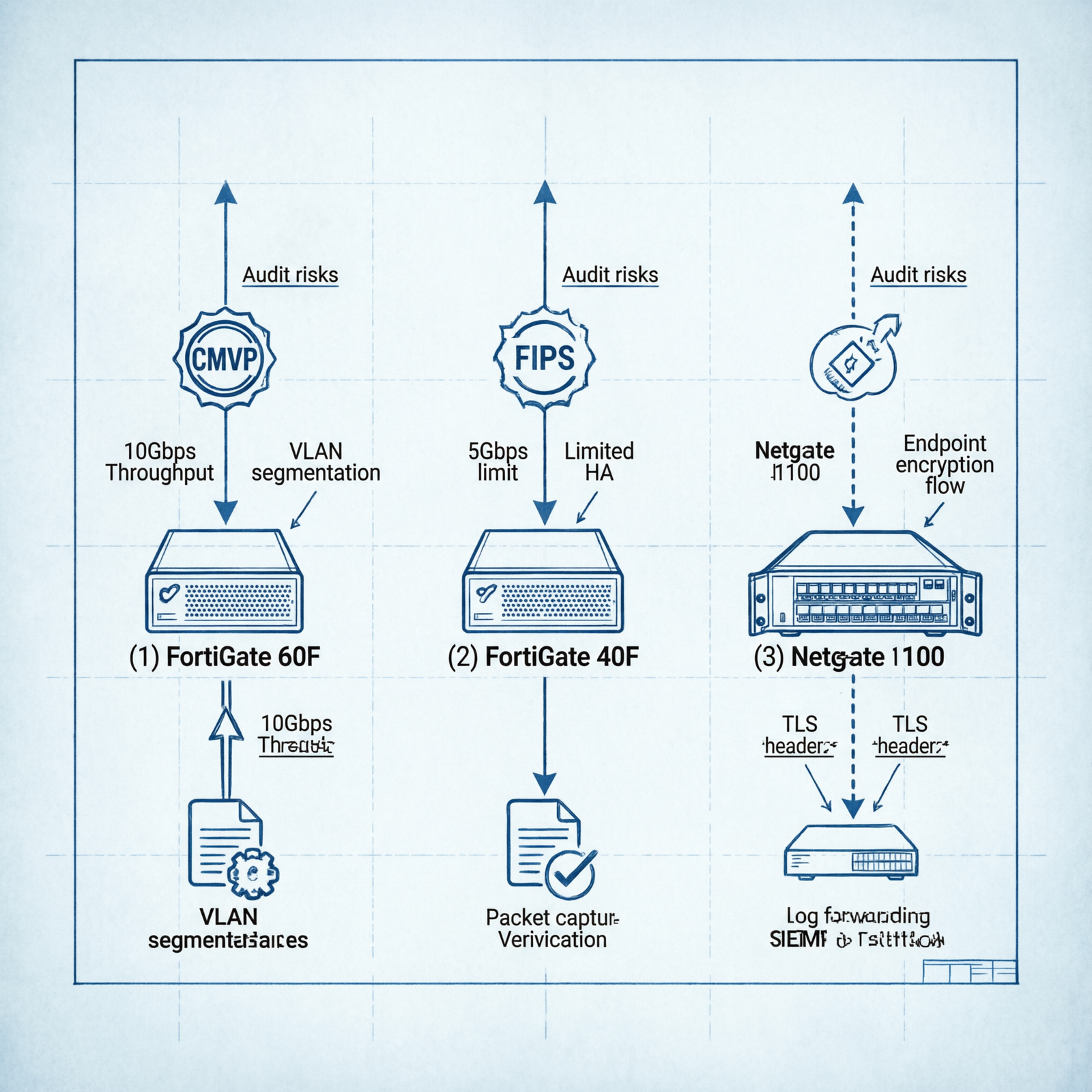 fortigate 40f vs fortigate 60f for CMMC audit compliance