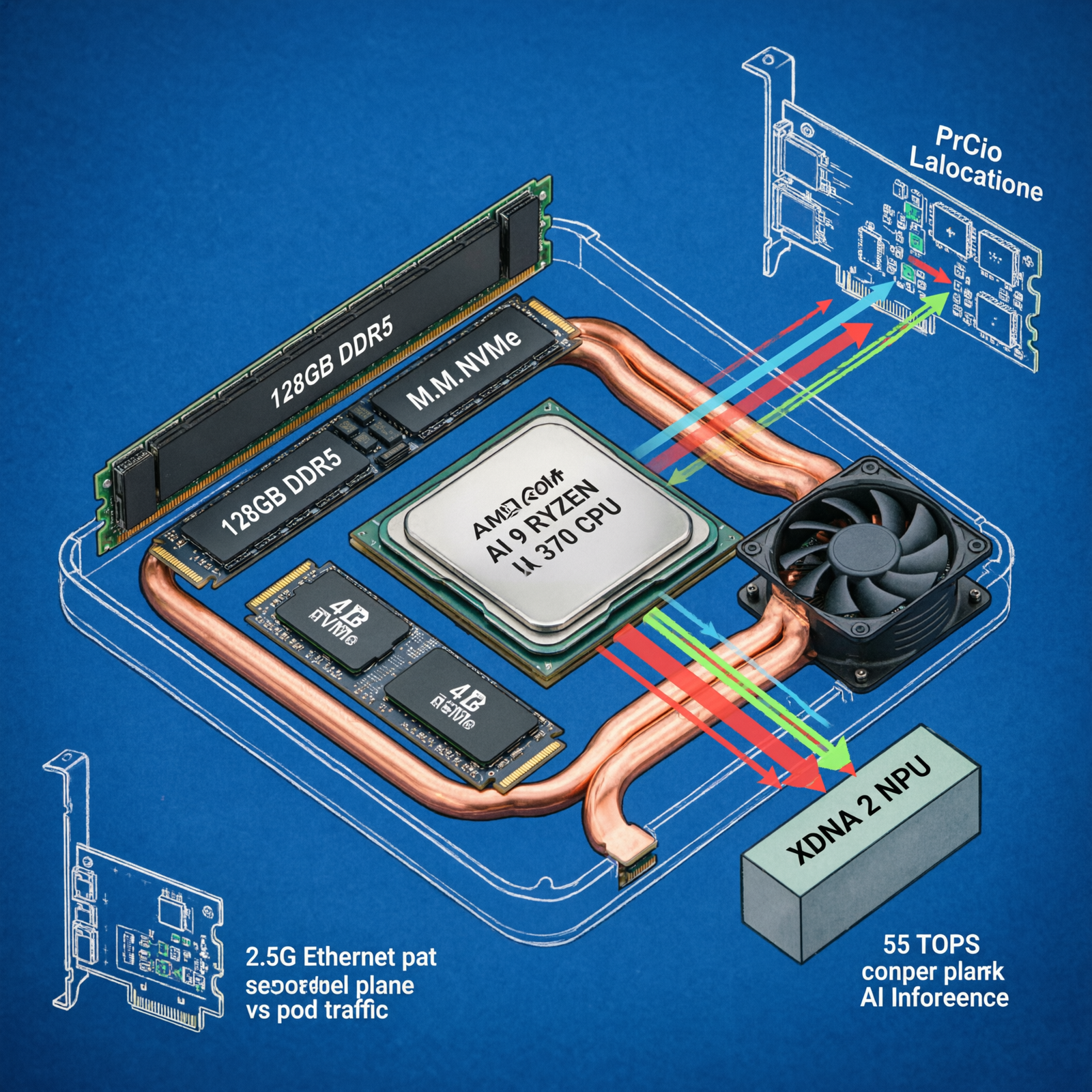 GEEKOM A9 Max 128GB DDR5 mini PC proxmox node setup