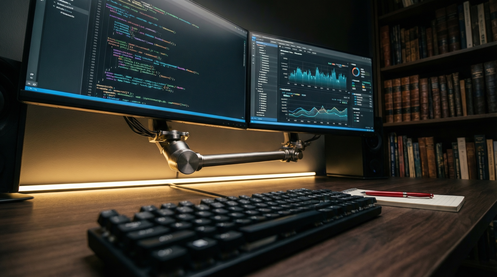 Engineering Developer Ergonomics: Eliminating Screen Drift and Cervical Strain for Maximum Code Throughput
