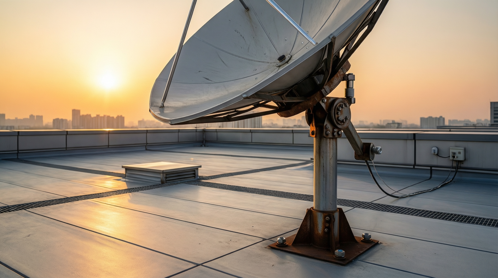 step by step guide mounting starlink dish on standard commercial roof pipe