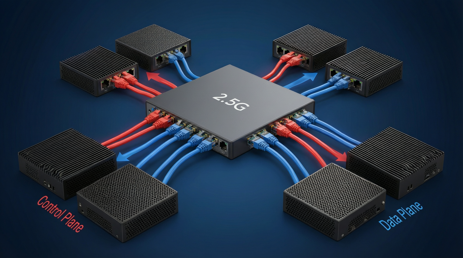 best 2.5G managed network switch for kubernetes homelab mini PC cluster